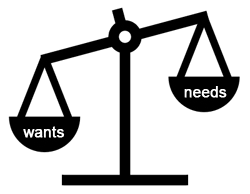 Wants Vs Needs